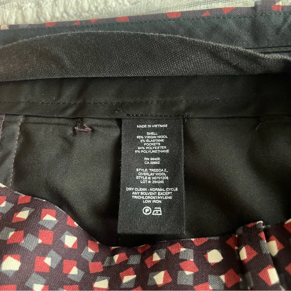 Theory Treeca Wool Abstract Pants